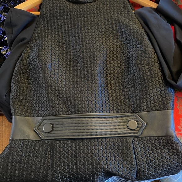 Emanuel Ungaro Paris Formal Dress Gown size 8/10/12 46 Black polka dot sleeve - Picture 5 of 13